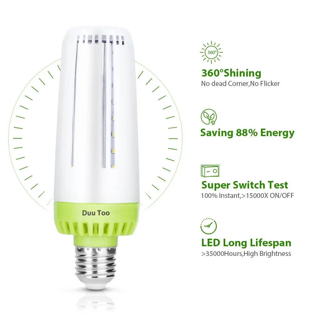 

E26/E27 110V/220V Led Corn Bulb Led Smart IC Lamp SMD 5730 Energy Saving Light Bulb 60 leds 20W Color Changing Light