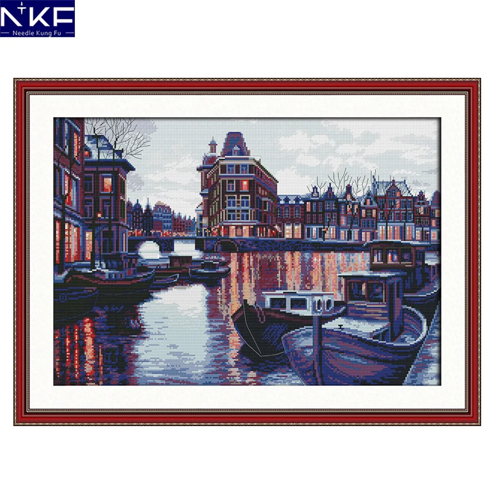 NKF Harbour Stamped Cross Stitch Pattern 11CT14CT DIY Kits Needlework Embroidery Counted Cross Stitch Set for Home Decoration
NKF Harbour Stamped Cross Stitch Pattern 11CT14CT DIY Kits Needlework Embroidery Counted Cross Stitch Set for Home Decoration