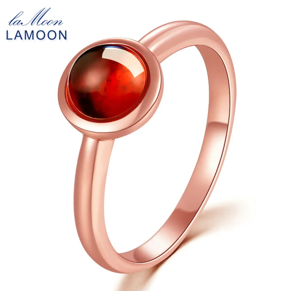LAMOON- Classic Simple 6mm 1.1ct 100% Natural Red Garnet Ring 925 Sterling Silver Jewelry Romantic Wedding Band LMRI026
LAMOON- Classic Simple 6mm 1.1ct 100% Natural Red Garnet Ring 925 Sterling Silver Jewelry Romantic Wedding Band LMRI026
