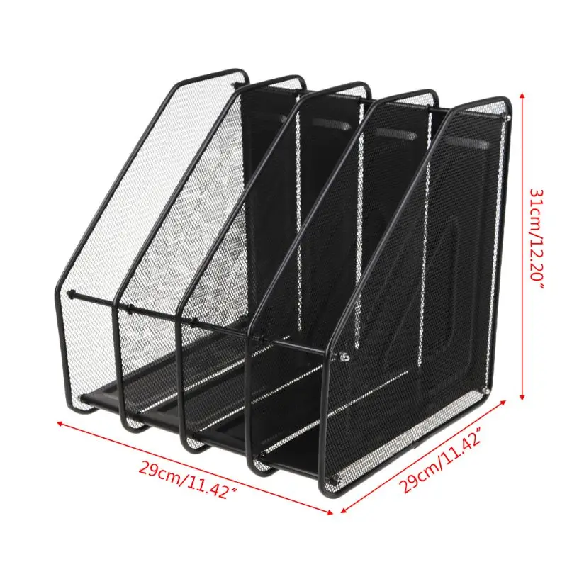 4 Column Metal Mesh File Holder Document Rack Letter Magazine Newspaper Tray for Desk Organizer Home Office Supplies
4 Column Metal Mesh File Holder Document Rack Letter Magazine Newspaper Tray for Desk Organizer Home Office Supplies