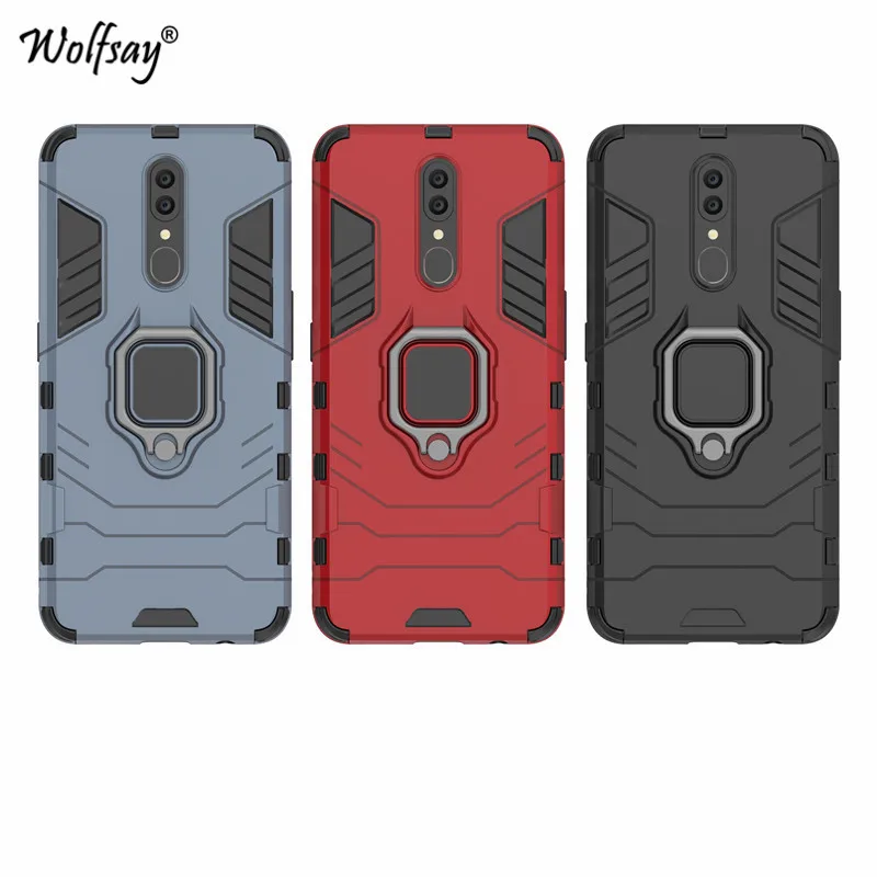 OPPO A9 Case Shockproof Armor Metal Finger Ring Holder Hard PC Phone Case For OPPO A9 Back Cover For OPPO A9 Kickstand Fundas
OPPO A9 Case Shockproof Armor Metal Finger Ring Holder Hard PC Phone Case For OPPO A9 Back Cover For OPPO A9 Kickstand Fundas