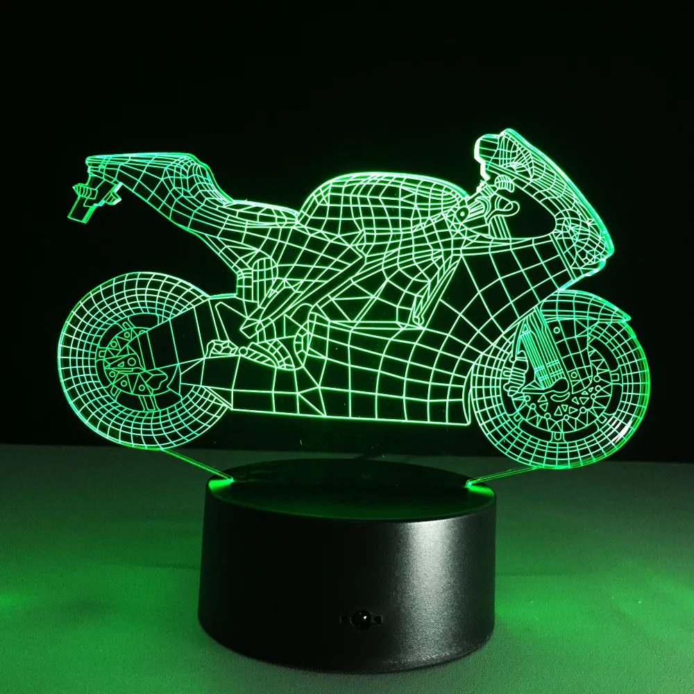 Art Deco Acrylic LED Lamps Children Bedroom Sleep Light 3D Motorcycle Table Lamp Night Light Touch Switch Bedroom Kids Gift
Art Deco Acrylic LED Lamps Children Bedroom Sleep Light 3D Motorcycle Table Lamp Night Light Touch Switch Bedroom Kids Gift