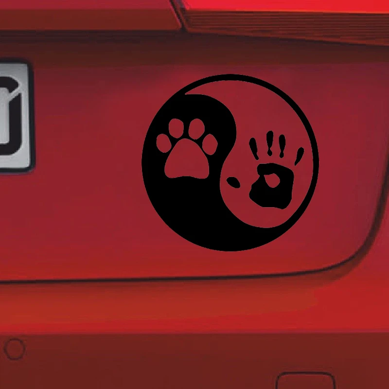 QYPF 12.7CM*12.7CM Cat And Handprint Yin Yang Vinyl Car Sticker Decal Black Sliver C17-00010
QYPF 12.7CM*12.7CM Cat And Handprint Yin Yang Vinyl Car Sticker Decal Black Sliver C17-00010