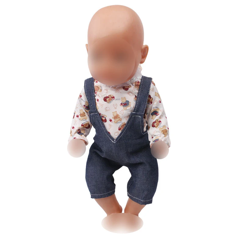 43 cm baby dolls Clothes new born suspender pantsuit Baby toys fit American 18 inch Girls doll f687
43 cm baby dolls Clothes new born suspender pantsuit Baby toys fit American 18 inch Girls doll f687