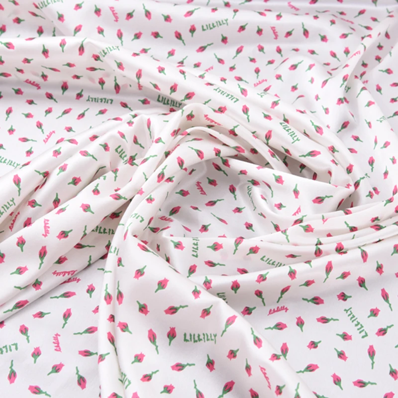 108CM Wide 19MM Small Floral Print White 90% Silk 10% Lycra Stretch Silk Satin Fabric for Dress Cheongsam Pant Shirt H320
108CM Wide 19MM Small Floral Print White 90% Silk 10% Lycra Stretch Silk Satin Fabric for Dress Cheongsam Pant Shirt H320