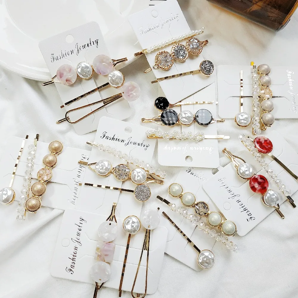 Ruoshui 3Pcs Woman Pearl Vintage Barrettes Set Crystal Hairpins Clips for Girls Hair Accessories Femme Fashion Metal Ornaments
Ruoshui 3Pcs Woman Pearl Vintage Barrettes Set Crystal Hairpins Clips for Girls Hair Accessories Femme Fashion Metal Ornaments