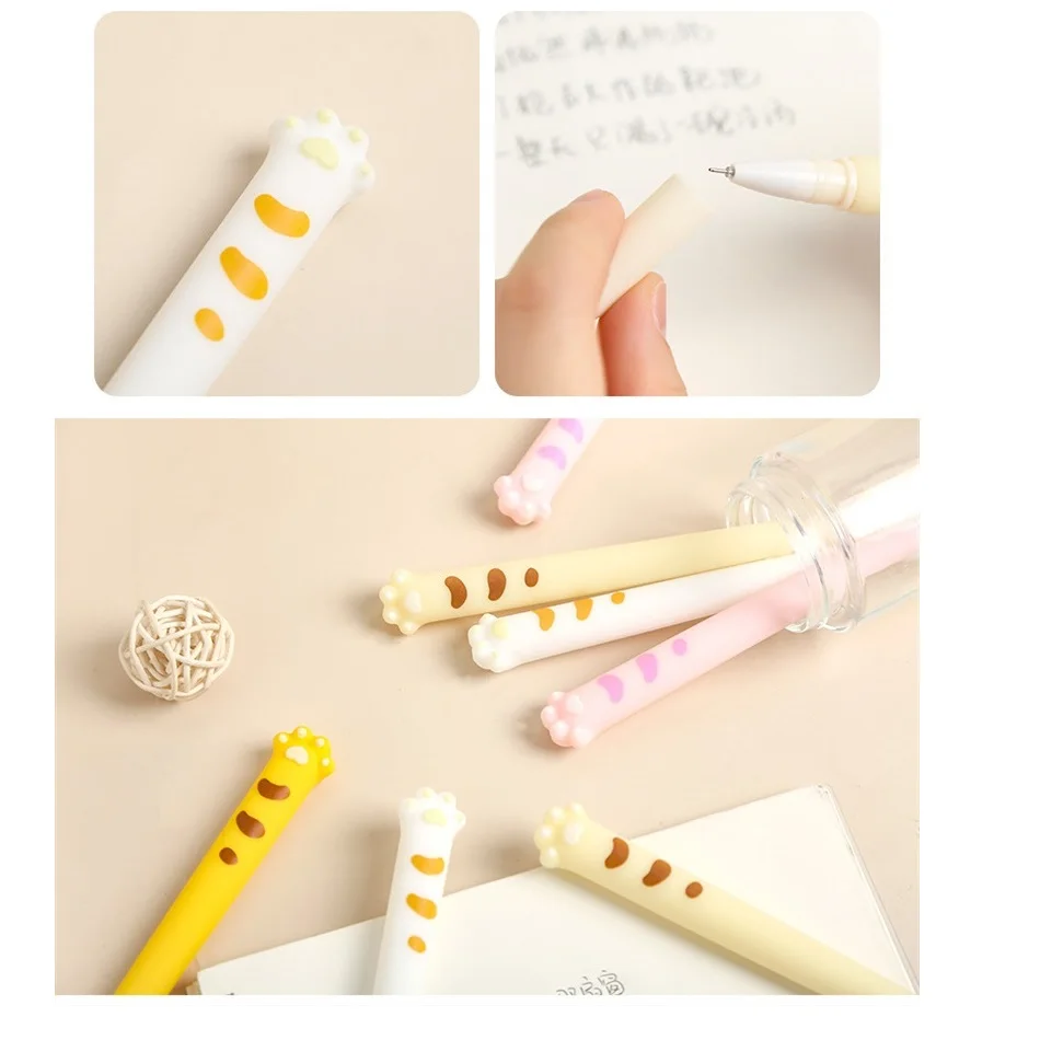 24 pcs/Lot Kawaii cat paw gel pen Cartoon kitties 0.5mm Black color ink pens writing Stationery Office School supplies A6621
24 pcs/Lot Kawaii cat paw gel pen Cartoon kitties 0.5mm Black color ink pens writing Stationery Office School supplies A6621