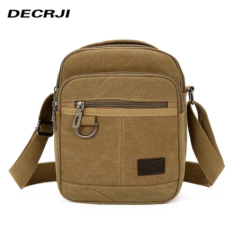 DECRJI Solid Men Messenger Bags Small Bolso Hombre Crossbody Bags For Men Canvas High Quality Zipper Travel Shoulder Bag Male
DECRJI Solid Men Messenger Bags Small Bolso Hombre Crossbody Bags For Men Canvas High Quality Zipper Travel Shoulder Bag Male