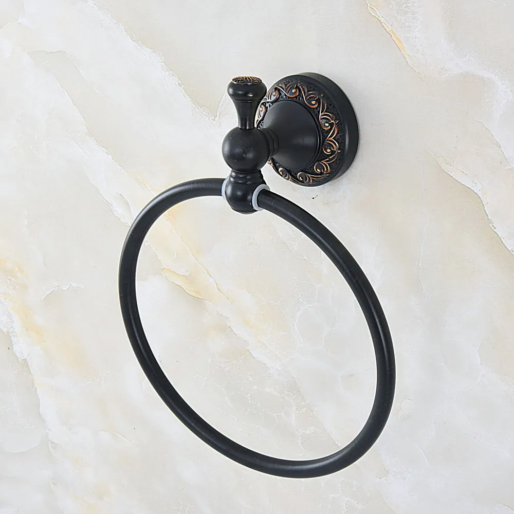 NEW Bathroom Accessory Wall Mounted Black Oil Rubbed Bronze Brass Carved Pattern Towel Ring Towel Rack Holder aba457
NEW Bathroom Accessory Wall Mounted Black Oil Rubbed Bronze Brass Carved Pattern Towel Ring Towel Rack Holder aba457