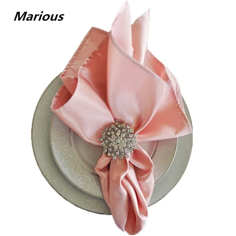 Marious 20" Square 300pcs Blush pink Napkin Handkerchief cloth satin napkins Wedding Party dinner napkin Free Shipping
Marious 20" Square 300pcs Blush pink Napkin Handkerchief cloth satin napkins Wedding Party dinner napkin Free Shipping