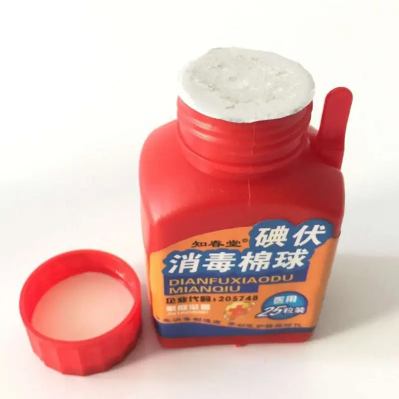 1 Bottle Iodine Cotton Ball Disinfection Sterilization Medical First Aid Kit Emergency Wounds Cleaning Hygiene With Tweezers New
1 Bottle Iodine Cotton Ball Disinfection Sterilization Medical First Aid Kit Emergency Wounds Cleaning Hygiene With Tweezers New
