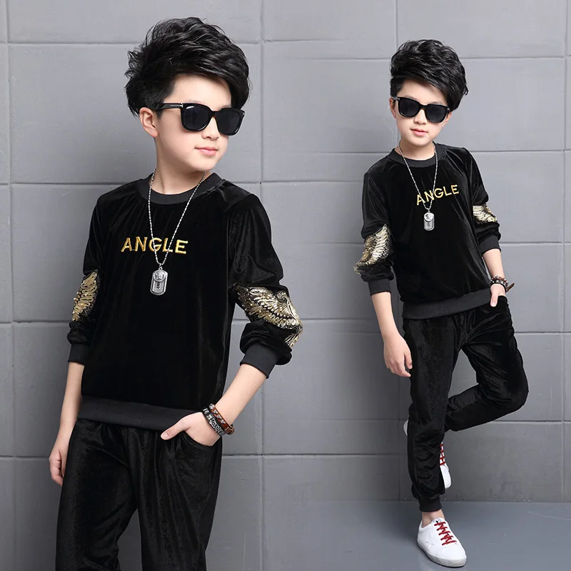 FYH Kids Clothes Boys Spring Autumn Gold Velvet Sports Suit Boys Girls Set Children Tracksuit Clothes Set 2pcs Sweatshirt+Pants
FYH Kids Clothes Boys Spring Autumn Gold Velvet Sports Suit Boys Girls Set Children Tracksuit Clothes Set 2pcs Sweatshirt+Pants