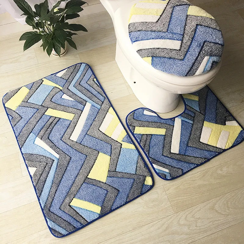 Modern Printed Toilet Mat Set Anti Slip Bath Mat Set Bathroom Rug Set Shower Room Rugs Toilet Cover Mat Bathroom Door Floor Rug
Modern Printed Toilet Mat Set Anti Slip Bath Mat Set Bathroom Rug Set Shower Room Rugs Toilet Cover Mat Bathroom Door Floor Rug
