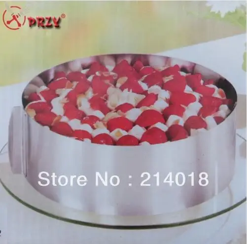 Набор bakeware16-26cm инструментов для торта из нержавеющей стали Размер Регулируемый круг мусс кольцо Выдвижная форма для торта инструмент для выпечки
Набор bakeware16-26cm инструментов для торта из нержавеющей стали Размер Регулируемый круг мусс кольцо Выдвижная форма для торта инструмент для выпечки