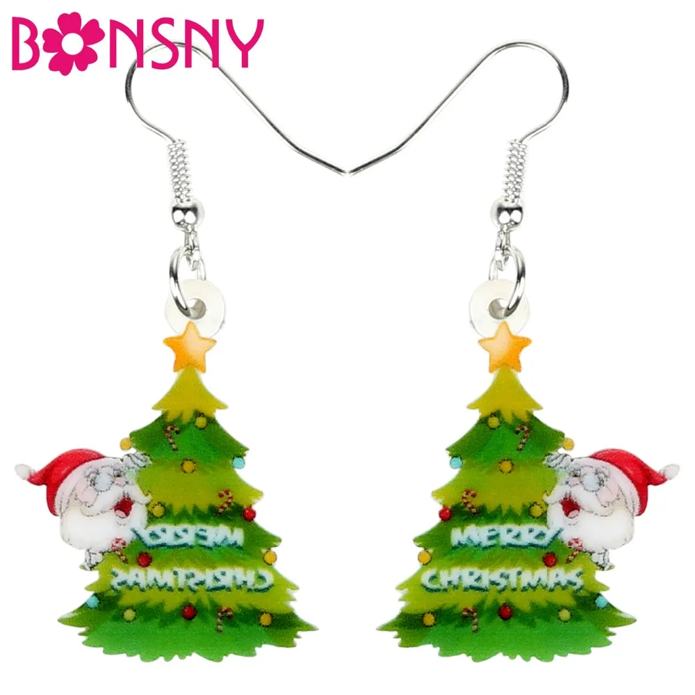 Bonsny Acrylic Christmas Santa Claus Tree Decoration Earrings Drop Dangle Ornaments Jewelry For Women Girls Gift Natal Party New
Bonsny Acrylic Christmas Santa Claus Tree Decoration Earrings Drop Dangle Ornaments Jewelry For Women Girls Gift Natal Party New