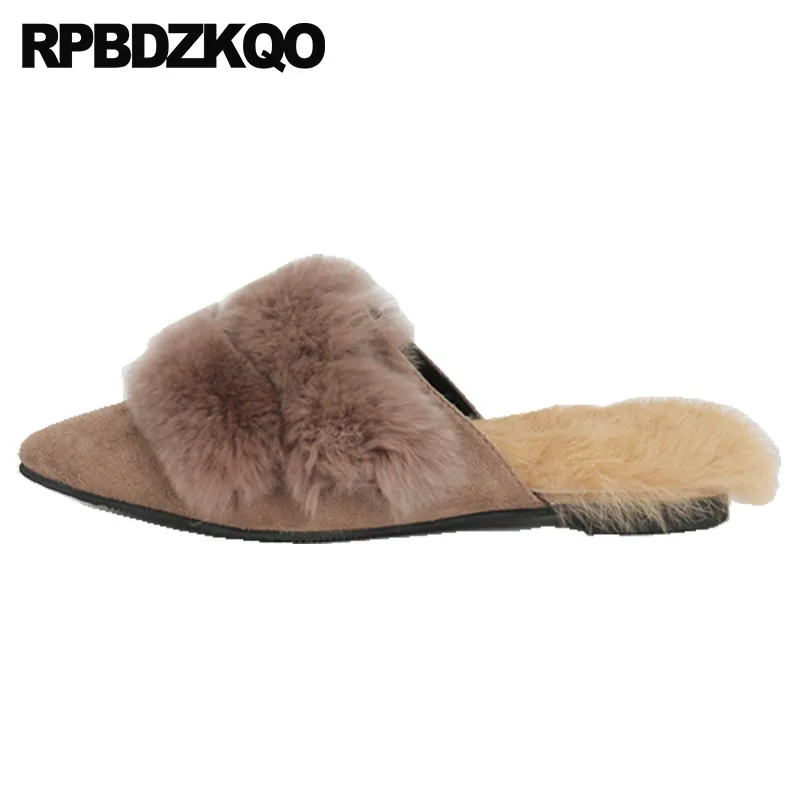 Slippers Size 33 China Large Comfortable Plus Pointed Toe Suede Ladies Beautiful Flats Shoes Winter Mules Chinese Sandals Fur
Slippers Size 33 China Large Comfortable Plus Pointed Toe Suede Ladies Beautiful Flats Shoes Winter Mules Chinese Sandals Fur