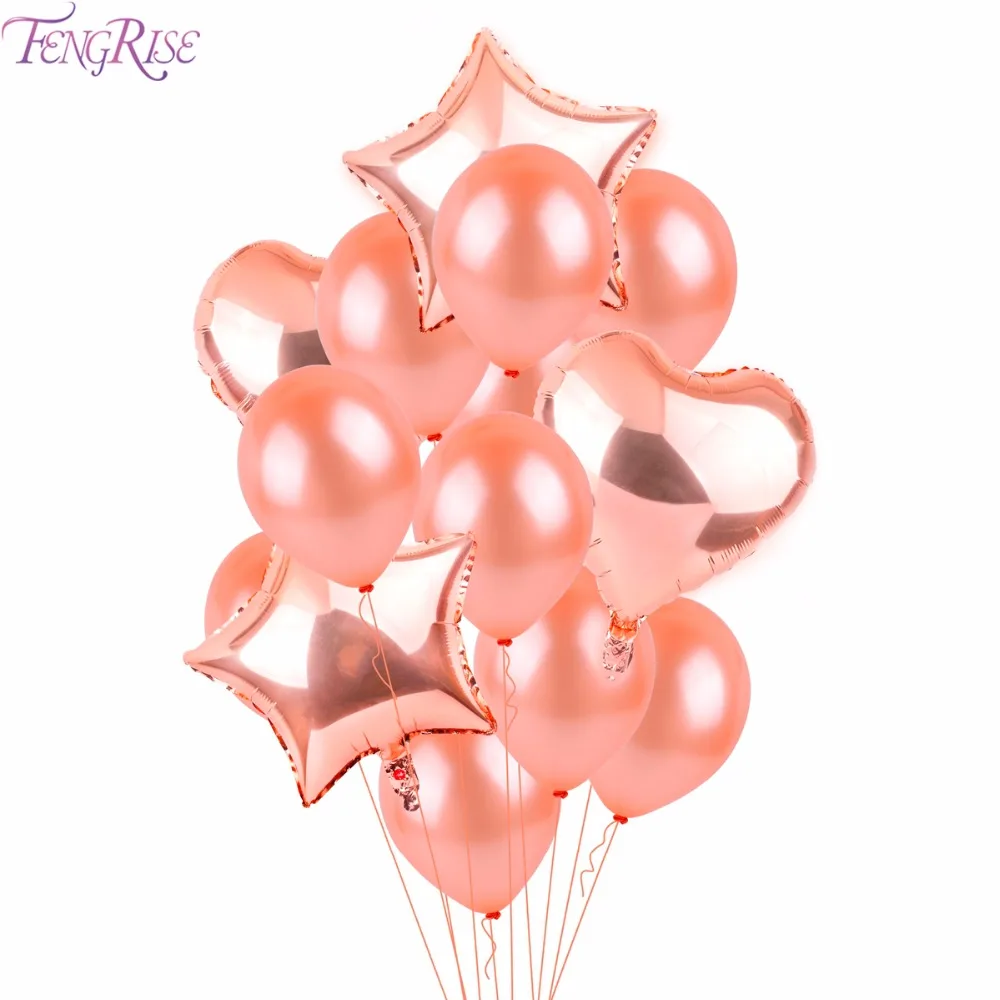 FENGRISE Rose Gold Heart Balloon Foil Champagne Star Balloons Wedding Party Decor Latex Ballon for Birthday Party Decorations
FENGRISE Rose Gold Heart Balloon Foil Champagne Star Balloons Wedding Party Decor Latex Ballon for Birthday Party Decorations