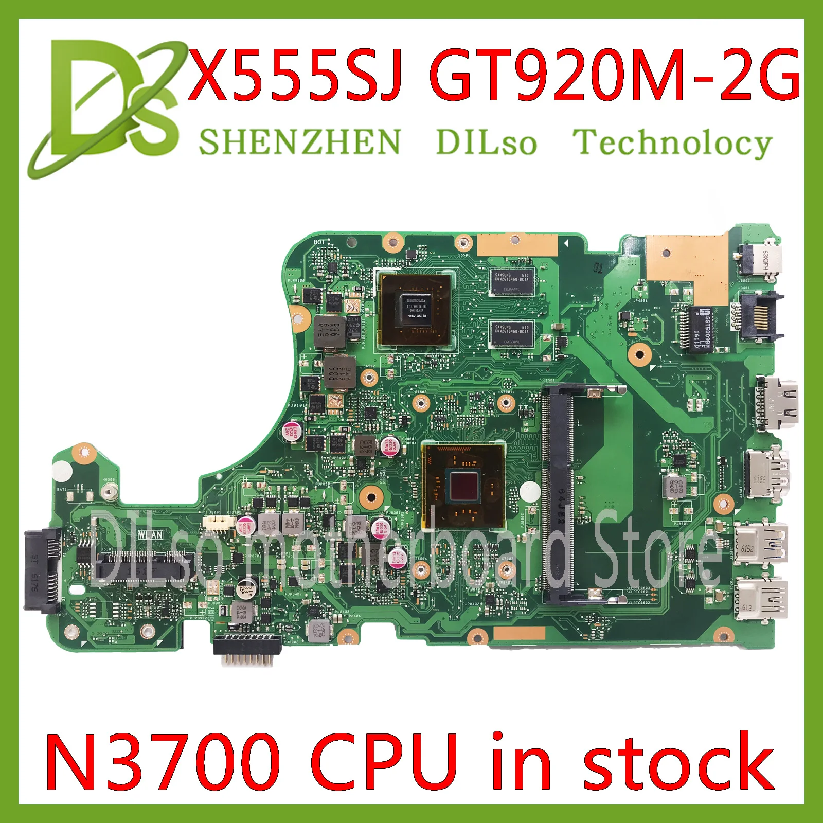 KEFU X555SJ материнская плата для ASUS X555SJ X555S X555SJ A555S X555 материнская плата для ноутбука N3700 CPU GT920M-2GB материнская плата tetsted 100%
KEFU X555SJ материнская плата для ASUS X555SJ X555S X555SJ A555S X555 материнская плата для ноутбука N3700 CPU GT920M-2GB материнская плата tetsted 100%