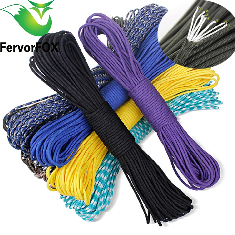 100Meter Paracord 550 Paracord Parachute Cord Lanyard Rope Mil Spec Type III 7Strand Climbing Camping survival equipment
100Meter Paracord 550 Paracord Parachute Cord Lanyard Rope Mil Spec Type III 7Strand Climbing Camping survival equipment