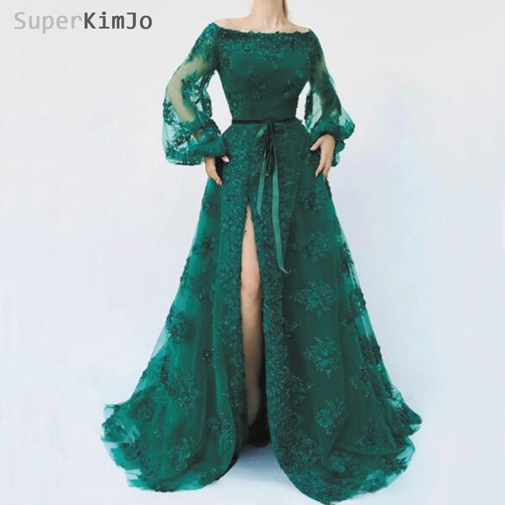 SuperKimJo Abendkleider 2022 Prom Dresses Elegant Lace Applique Long Sleeve Elegant Prom Gown Vestido Formatura Robe De Soiree
SuperKimJo Abendkleider 2022 Prom Dresses Elegant Lace Applique Long Sleeve Elegant Prom Gown Vestido Formatura Robe De Soiree