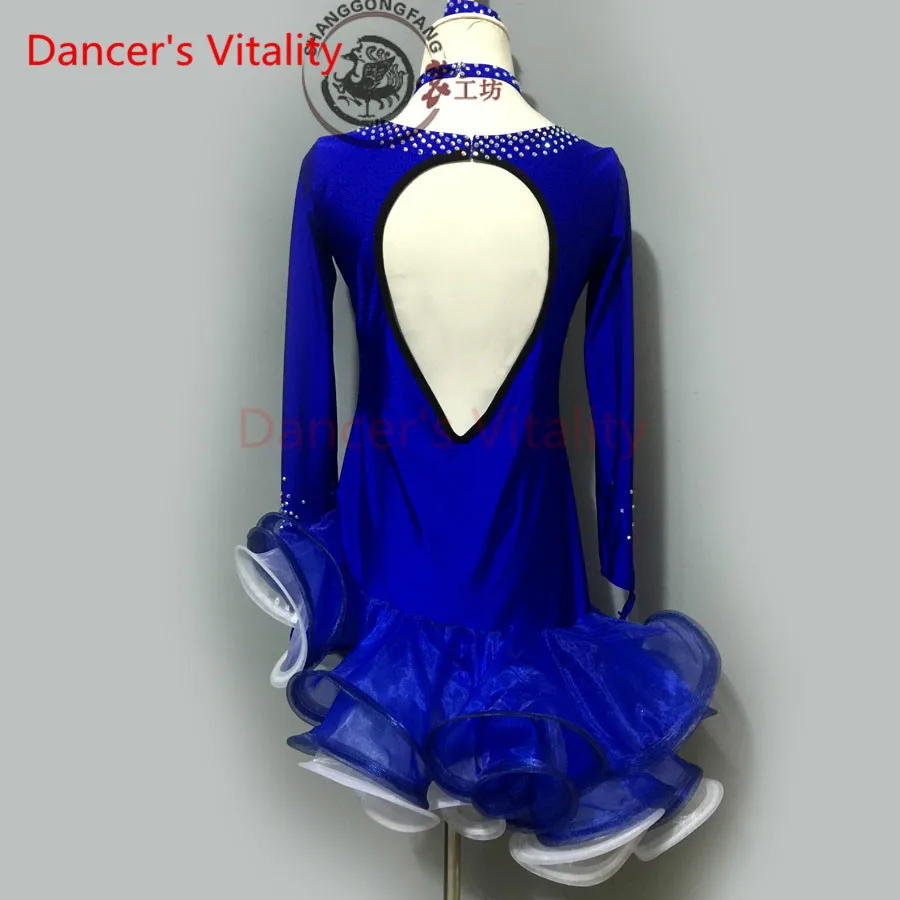 Dancer's Vitality 2017 New Brand Diamond V Collar Wave Edge Latin Dance Dress Women Samba Salsa Tango Dress For Vestido De Festa
Dancer's Vitality 2017 New Brand Diamond V Collar Wave Edge Latin Dance Dress Women Samba Salsa Tango Dress For Vestido De Festa