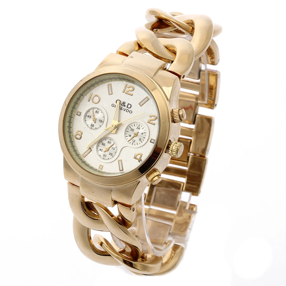Relogio Feminino G&D Women Quarts Wristwatches Gold Stainless Steel Band Fashion Luxury Women's Watch Reloj Mujer Hour Gifts
Relogio Feminino G&D Women Quarts Wristwatches Gold Stainless Steel Band Fashion Luxury Women's Watch Reloj Mujer Hour Gifts