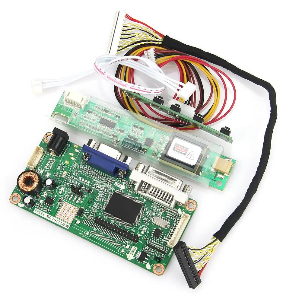 Плата драйвера контроллера VGA + DVI M.RT2261 M.RT2281 LCD светодиодный для ПК с диагональю 1280x800 LVDS
Плата драйвера контроллера VGA + DVI M.RT2261 M.RT2281 LCD светодиодный для ПК с диагональю 1280x800 LVDS