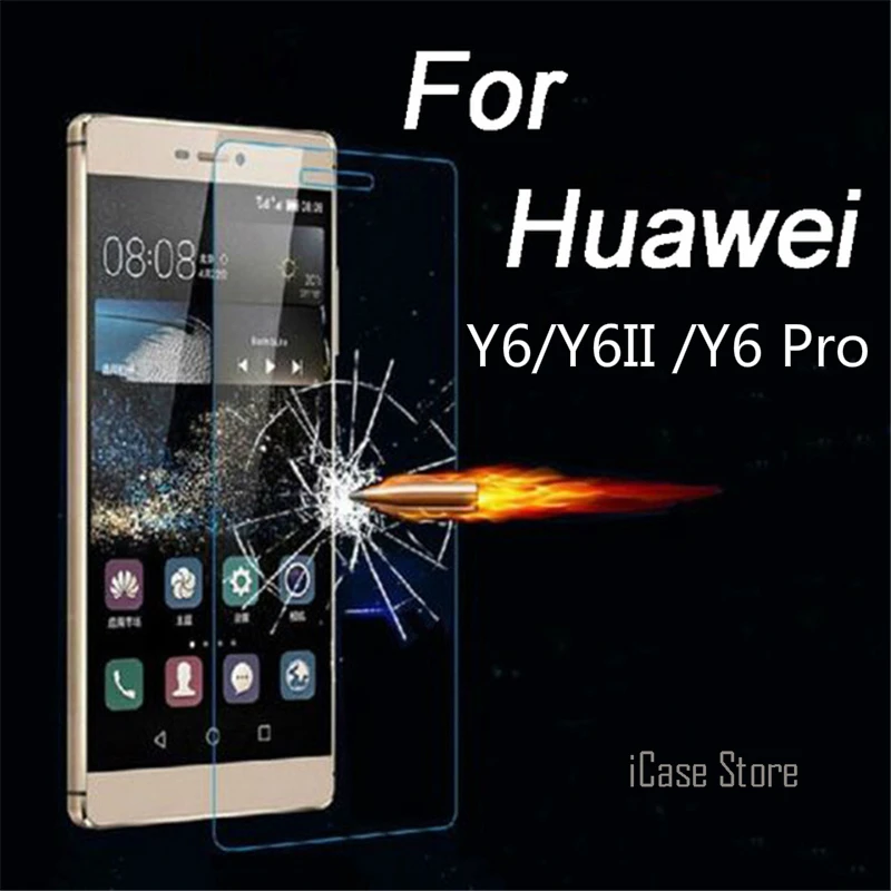 С уровнем твердости 9 H закаленное Стекло Экран Защитная крышка для Huawei Y6 Pro Y6II Y62 II