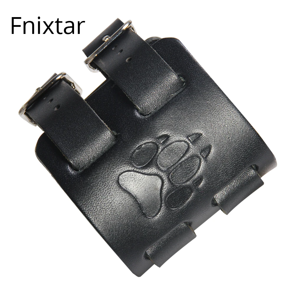 Fnixtar High Quality Bear Paw Sign Men Jewelry Black Wide Wristband Leather Bracelets for Men Women Cool 29cm Length Bracelets
Fnixtar High Quality Bear Paw Sign Men Jewelry Black Wide Wristband Leather Bracelets for Men Women Cool 29cm Length Bracelets
