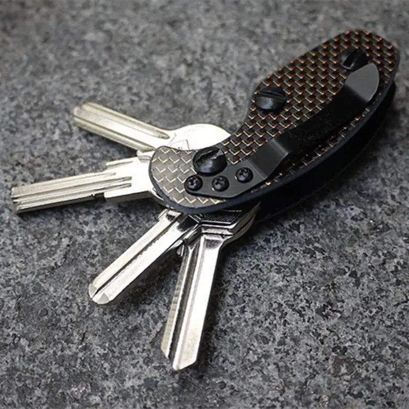 One Piece Outdoor Camping Keychain EDC Carbon Fiber Belt Clip Clamp Pocket Tool Key Holder
One Piece Outdoor Camping Keychain EDC Carbon Fiber Belt Clip Clamp Pocket Tool Key Holder