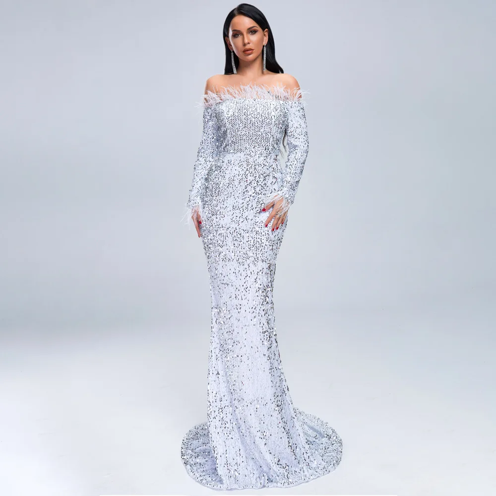 Maxi Dress Elegant Celebrity Fashion Night Club Party Wedding Women Long Sleeve Dresses Sexy
Maxi Dress Elegant Celebrity Fashion Night Club Party Wedding Women Long Sleeve Dresses Sexy