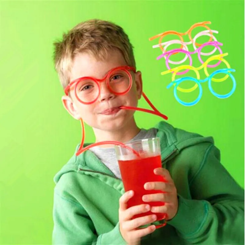 Hot! Funny Soft Glasses Straw Unique Flexible Drinking Tube Kids Party Accessories
Hot! Funny Soft Glasses Straw Unique Flexible Drinking Tube Kids Party Accessories