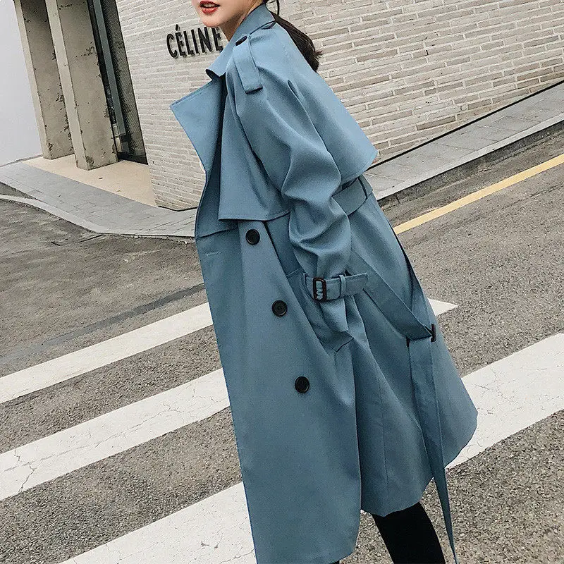 Hot Windbreaker Female 2019 Spring Autumn New Casual Trench Coats Loose Long Sleeve Overcoat Ladies Double Breasted Outerwear
Hot Windbreaker Female 2019 Spring Autumn New Casual Trench Coats Loose Long Sleeve Overcoat Ladies Double Breasted Outerwear