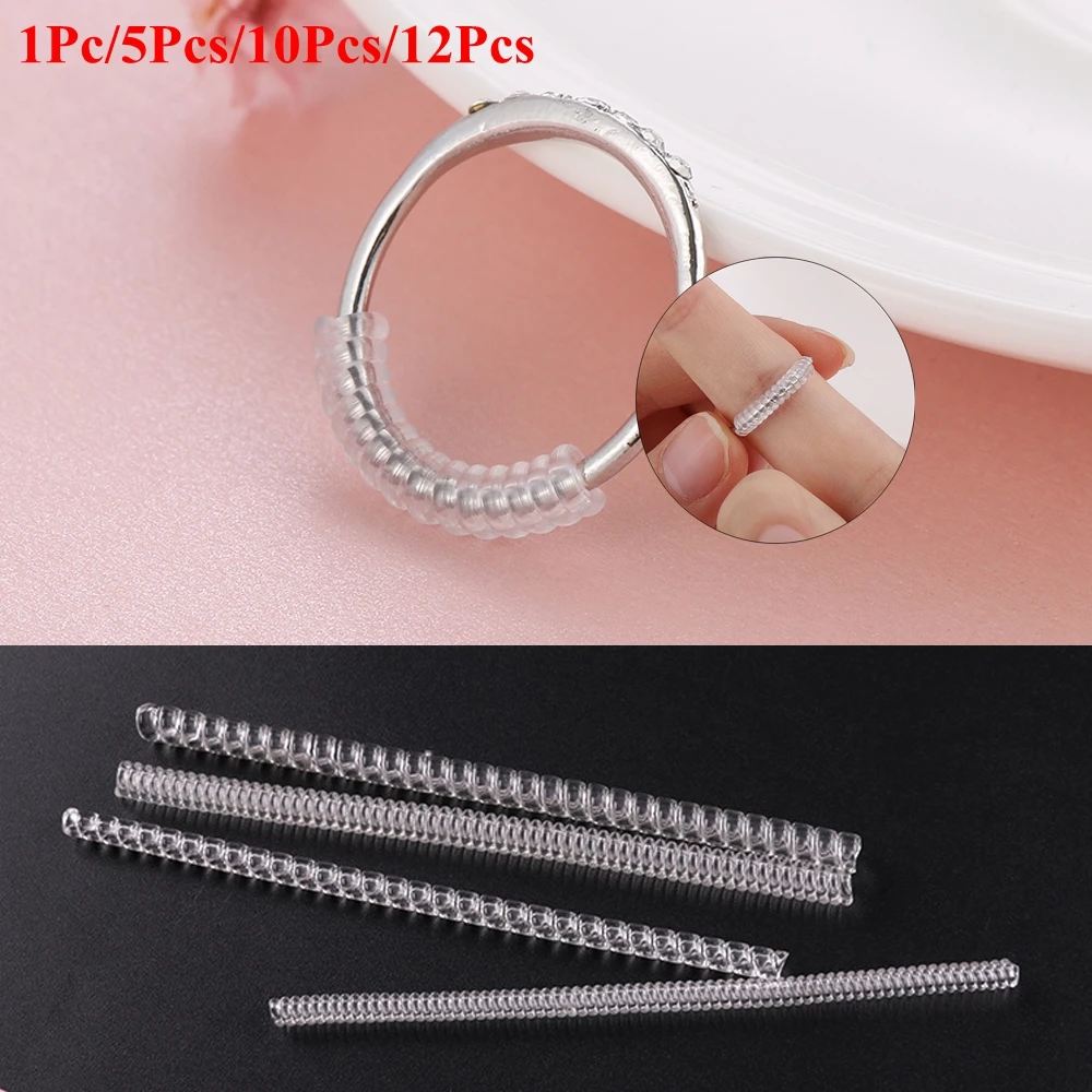 1/5/10/12 Pcs Invisible Transparent Spiral Ring Size Adjuster Shell Hard Guard Tightener Reducer Resizing Tools Jewelry Parts
1/5/10/12 Pcs Invisible Transparent Spiral Ring Size Adjuster Shell Hard Guard Tightener Reducer Resizing Tools Jewelry Parts