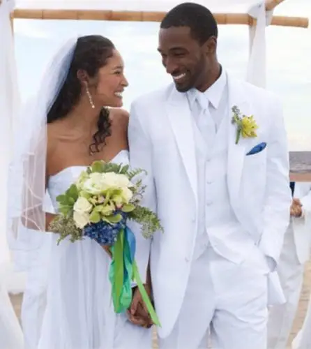 Handsome White Groom Tuxedos Wedding Men Suits Two Button Groomsmen Suit Party Business Prom Custom Made Suits A0174
Handsome White Groom Tuxedos Wedding Men Suits Two Button Groomsmen Suit Party Business Prom Custom Made Suits A0174