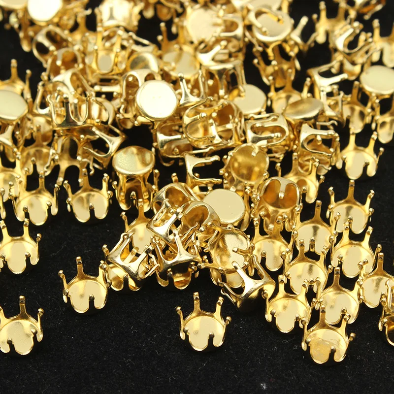 Wholesale Empty Base setting sew on rhinestones Faceted Crystal Jewels's Gold Blank Round Claw for stone Garment Accessories
Wholesale Empty Base setting sew on rhinestones Faceted Crystal Jewels's Gold Blank Round Claw for stone Garment Accessories