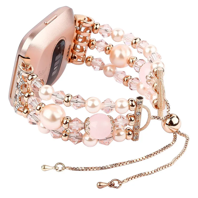 Jewelry Beads Watchband For Fitbit Versa Smartwatch Band Wrist Strap For Fitbit Versa Replacement Watch Band
Jewelry Beads Watchband For Fitbit Versa Smartwatch Band Wrist Strap For Fitbit Versa Replacement Watch Band