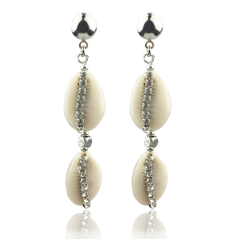 Long Natural Cowrie Shell Earrings For Women Bohemian Rhinestone Handmade Beach Jewelry Oorbellen Boucle D'Oreille Femme 2020
Long Natural Cowrie Shell Earrings For Women Bohemian Rhinestone Handmade Beach Jewelry Oorbellen Boucle D'Oreille Femme 2020