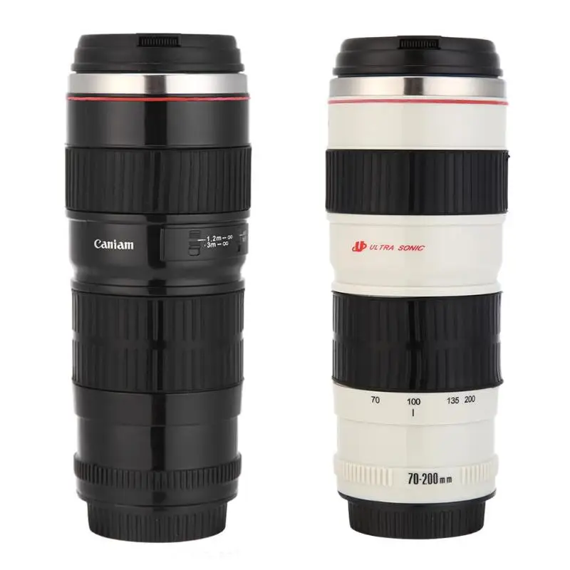 High Quality Creative 400mL liner Camera Lens Shaped Stainless Steel Water Cup Coffee Tea Mug Creative Cups And Mugs With Lid
High Quality Creative 400mL liner Camera Lens Shaped Stainless Steel Water Cup Coffee Tea Mug Creative Cups And Mugs With Lid