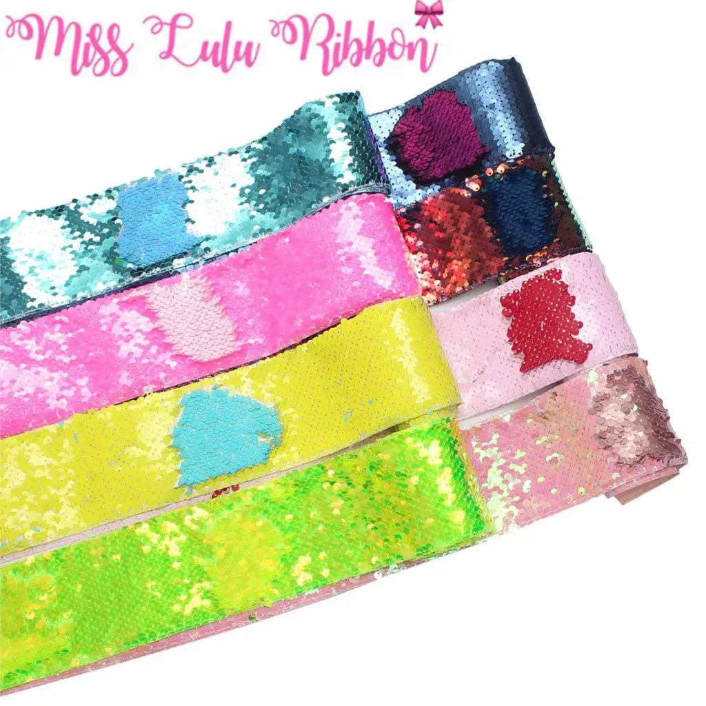 3"75mm Double Color Reversible Sequin Ribbon Neon Pink Green Navy Yellow DIY Wedding Gift Bowknot Hair Band Making 25yards/roll
3"75mm Double Color Reversible Sequin Ribbon Neon Pink Green Navy Yellow DIY Wedding Gift Bowknot Hair Band Making 25yards/roll