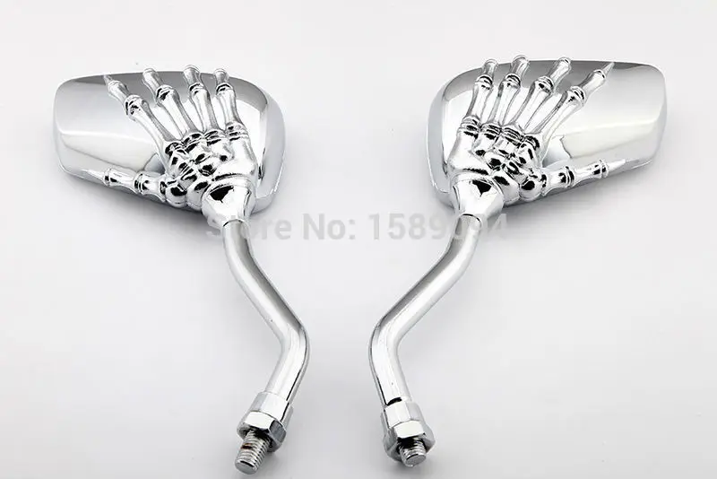 Chrome Motorcycle Skull Hand Claw Rear-View Side Mirror Universal Fit 10mm 8mm Mirror Bolt For Street Sport Bike Chopper Cruiser
Chrome Motorcycle Skull Hand Claw Rear-View Side Mirror Universal Fit 10mm 8mm Mirror Bolt For Street Sport Bike Chopper Cruiser