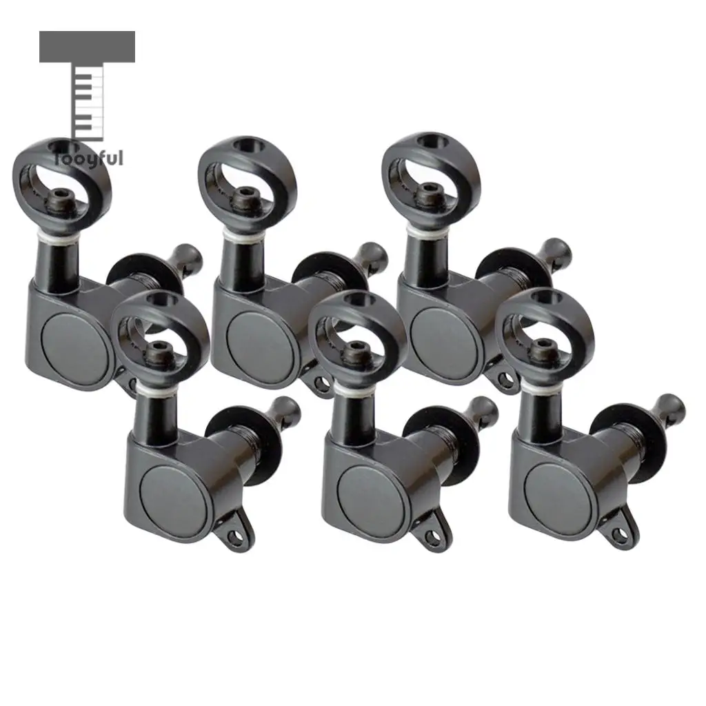 Tooyful 6 Pieces Right Full Closed Tuning Pegs Tuners Tuning Keys for Electric Acoustic Guitar Replacement Parts 24 x 22.5mm
Tooyful 6 Pieces Right Full Closed Tuning Pegs Tuners Tuning Keys for Electric Acoustic Guitar Replacement Parts 24 x 22.5mm