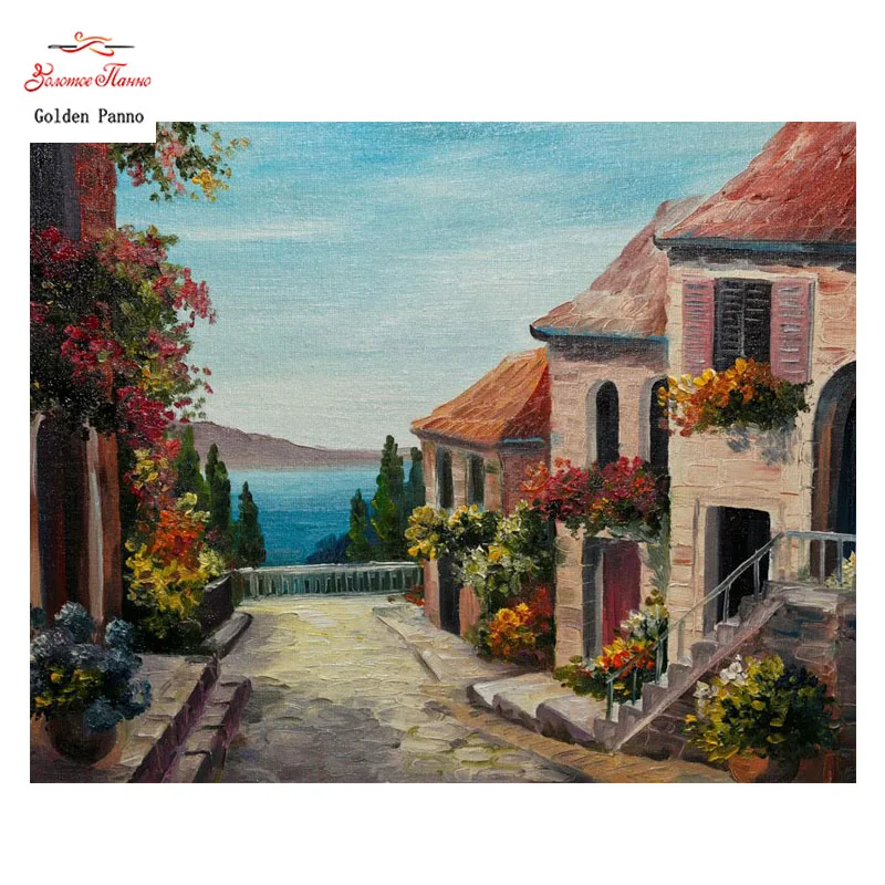 Golden Panno DIY DMC 14CT 11CT DMC hand made cross stitch kits Needlework embroidery wall decoration city 0710
Golden Panno DIY DMC 14CT 11CT DMC hand made cross stitch kits Needlework embroidery wall decoration city 0710