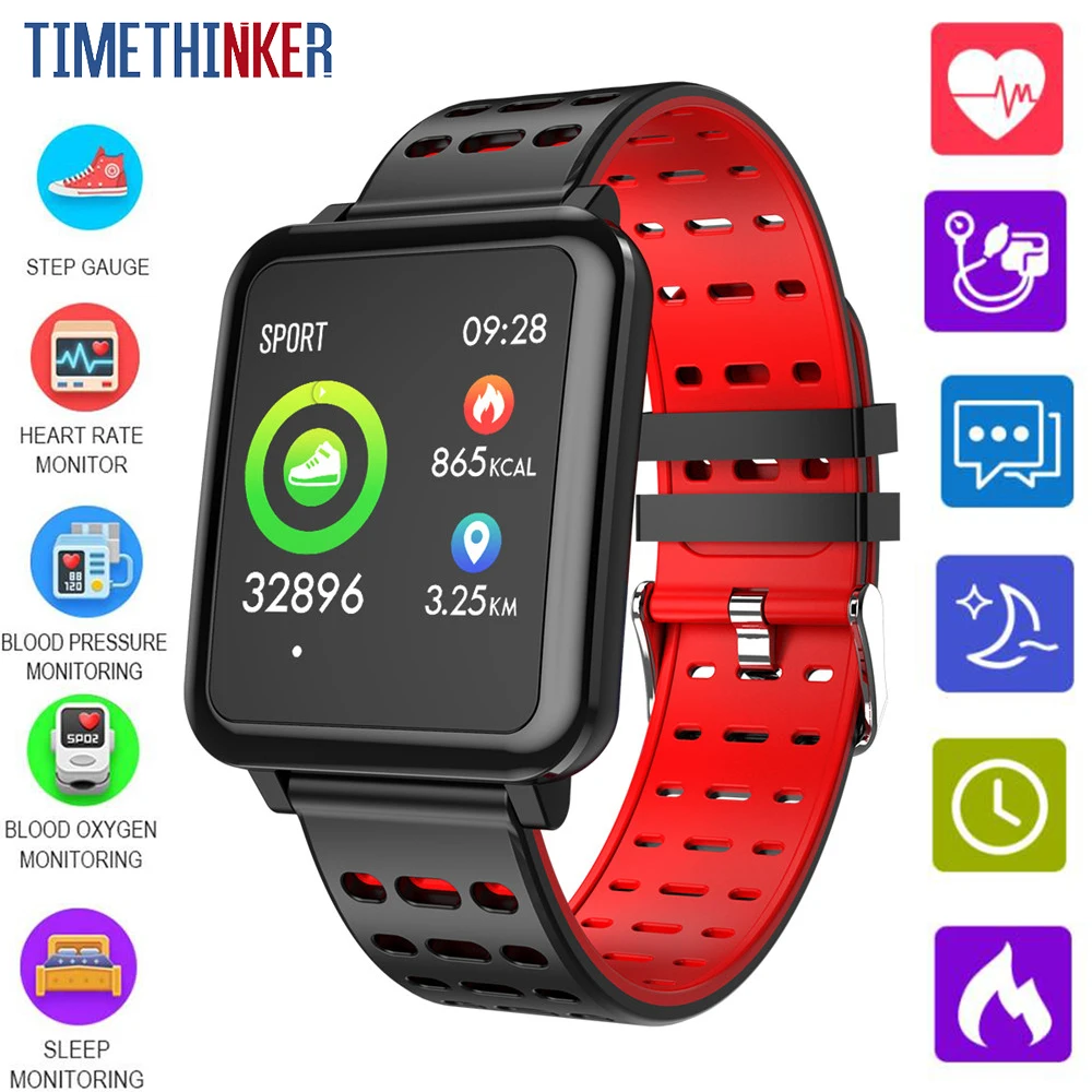 Timethinker Smart Watch IP68 Sport Modes Heart Rate Monitor Step Count Long Standby Multiple Languages T2 Smartwatch Woman Man
Timethinker Smart Watch IP68 Sport Modes Heart Rate Monitor Step Count Long Standby Multiple Languages T2 Smartwatch Woman Man