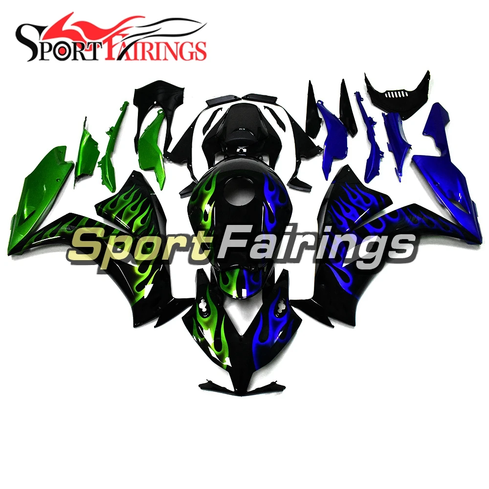 Black With Green Blue Flames Motorcycle Fairings For Honda CBR1000RR 2012 2013 2014 2015 Fairing Kit Bodywork New Customize Hull
Black With Green Blue Flames Motorcycle Fairings For Honda CBR1000RR 2012 2013 2014 2015 Fairing Kit Bodywork New Customize Hull
