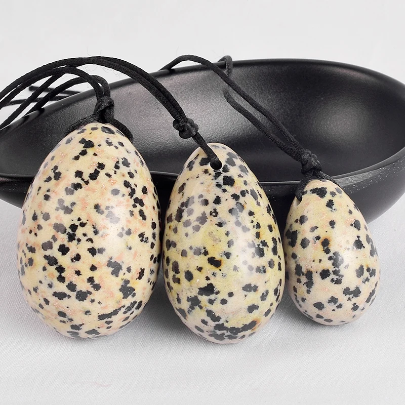 Drilled Yoni Eggs Dalmatian Jasper Massage Stone Kegel Exerciser Viginal Muscle Tightening Reiki Healing Ben Wa Ball Health Care
Drilled Yoni Eggs Dalmatian Jasper Massage Stone Kegel Exerciser Viginal Muscle Tightening Reiki Healing Ben Wa Ball Health Care