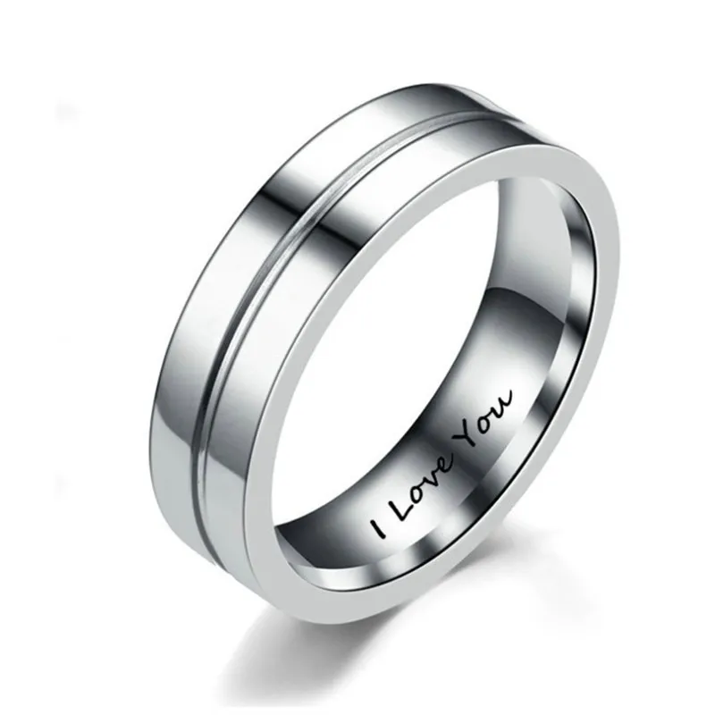 Stainless Steel Love Ring CZ Couple Rings Charming men's Women His &Hers I Love You wedding Rings assassins creed Wedding Bands
Stainless Steel Love Ring CZ Couple Rings Charming men's Women His &Hers I Love You wedding Rings assassins creed Wedding Bands
