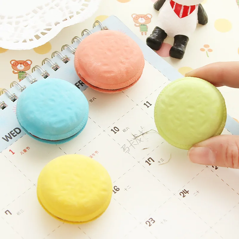 kawaii Korea stationery delicious dessert macaron cake gustless school material eraser for kids free shipping
kawaii Korea stationery delicious dessert macaron cake gustless school material eraser for kids free shipping