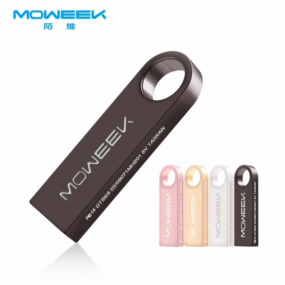 Moweek USB Flash Drive M09 Новинка 2017 Металла Stick 64 г 32 16 Флеш накопитель реального Ёмкость 8 4