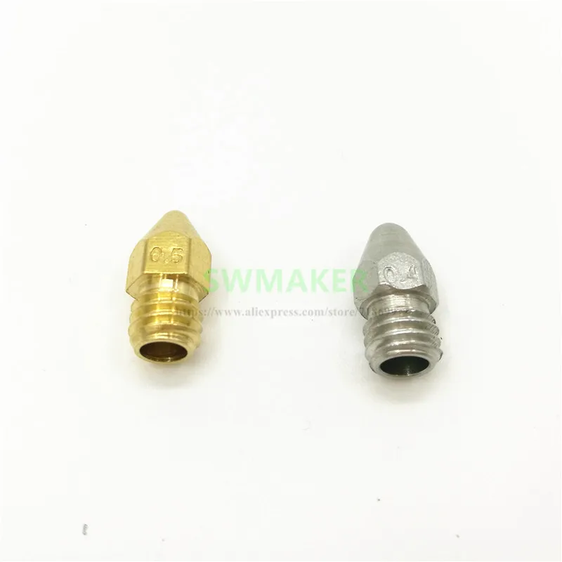SWMAKER Brass copper/stainless replacement Nozzle for Zortrax M200 Afinia/UP 3D Printer 0.2mm/0.3mm/0.4mm/0.5mm
SWMAKER Brass copper/stainless replacement Nozzle for Zortrax M200 Afinia/UP 3D Printer 0.2mm/0.3mm/0.4mm/0.5mm